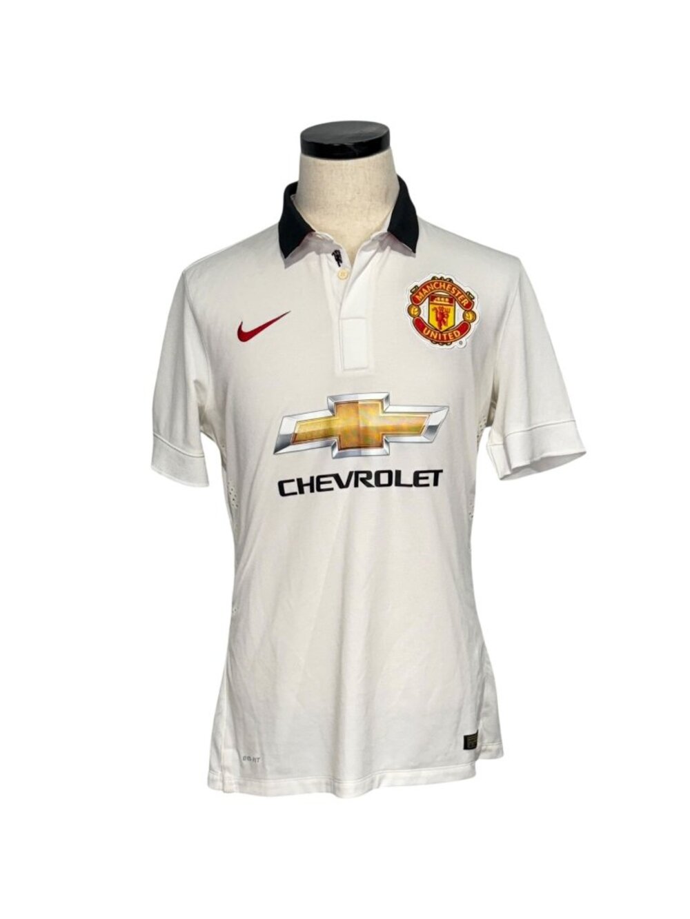 Nike Manchester United M. Keane 38 Youth Large Authentic Soccer Jersey White